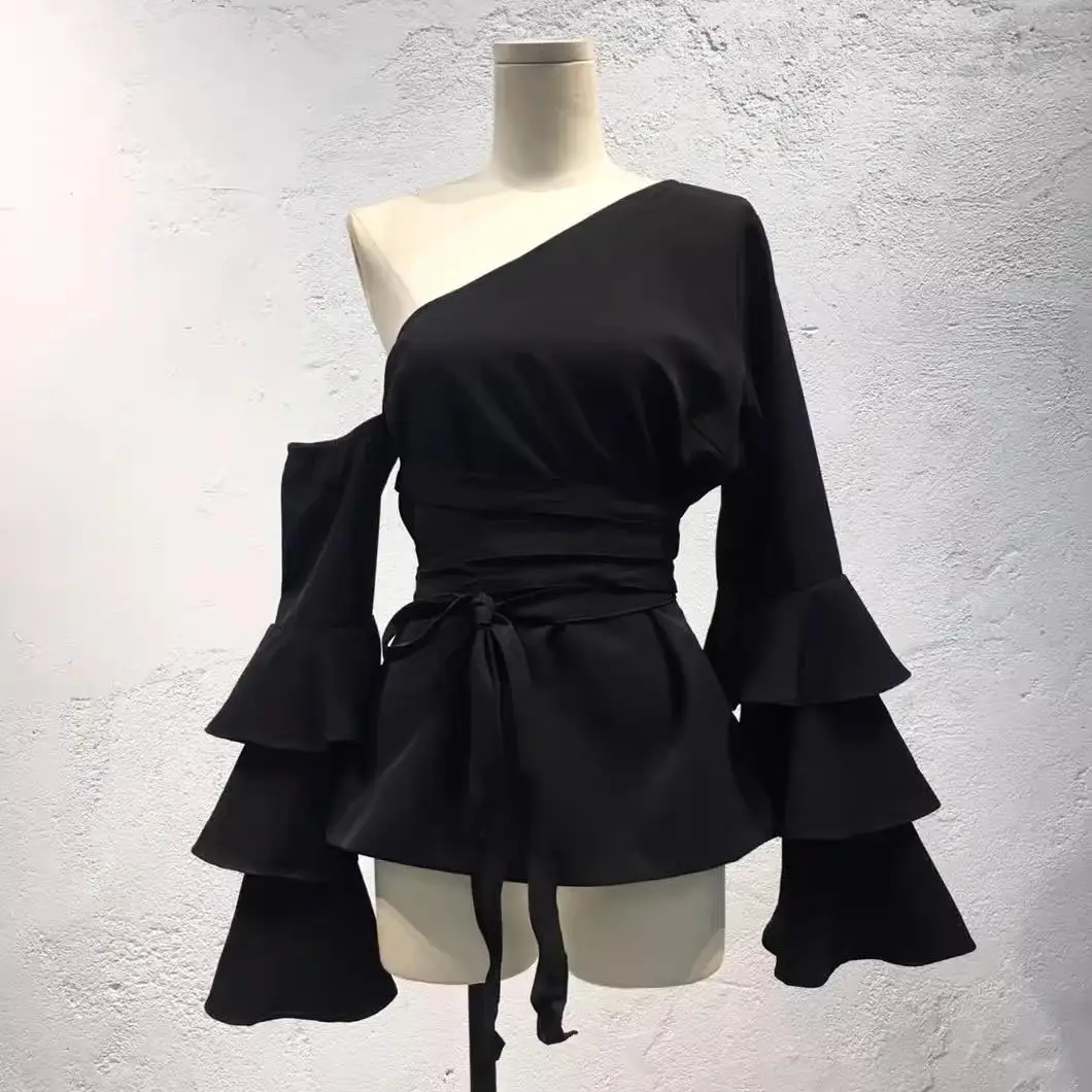Camicetta Ele Long Sve con gonna Gored multistrato dimagrante Sa Design francese Sle Pure Color irt per donna