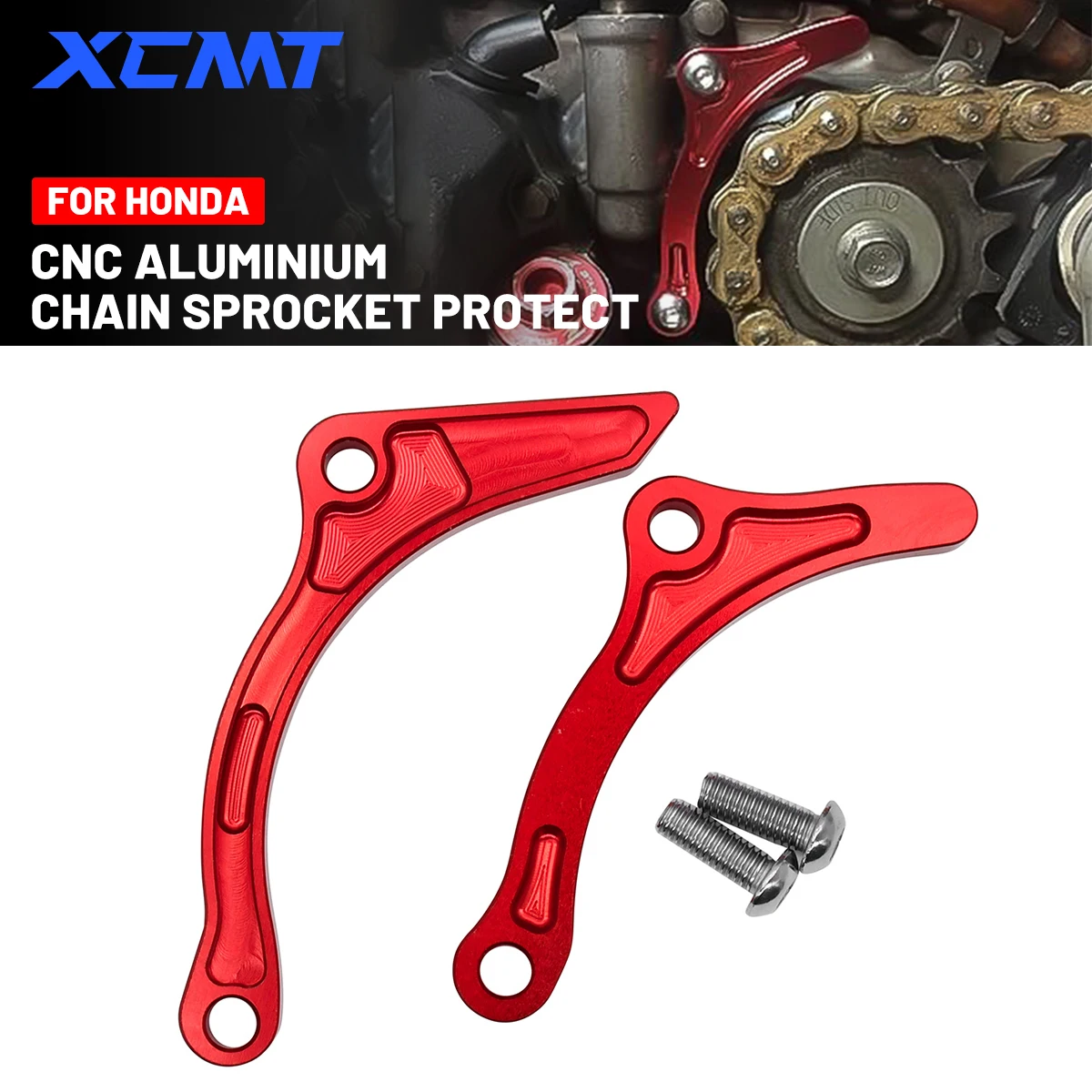 

Motorcycle CNC Saver Case Chain Sprocket Cover For Honda CRF CRF250R CRF450R CRF250X CRF450X 2002-2020 Dirt Bike Universal Parts