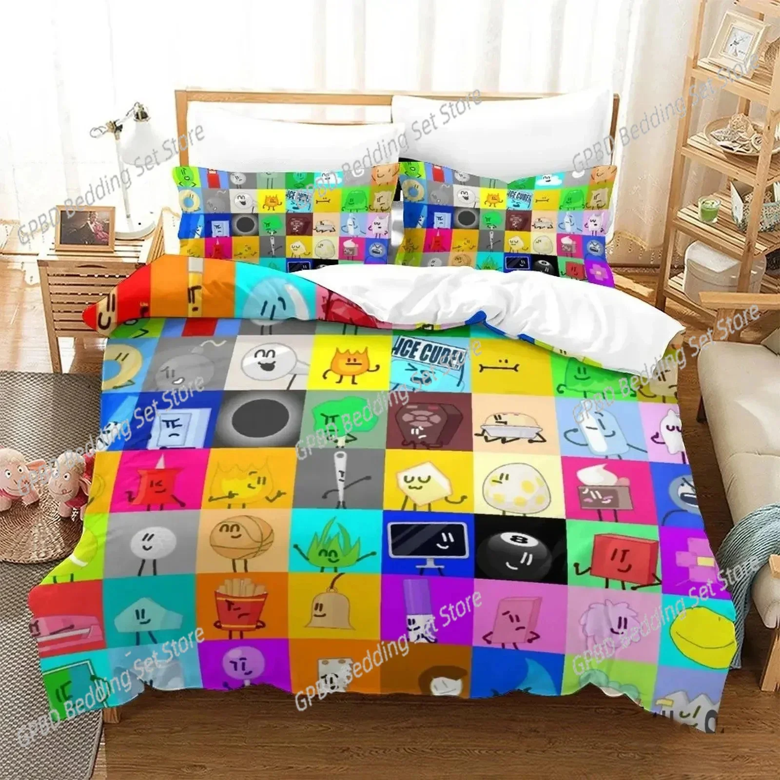 

Cartoon Jacknjellify Bedding Set Boys Girls Twin Queen Size Duvet Cover Pillowcase Bed Boys Adult Fashion Home Textileextile