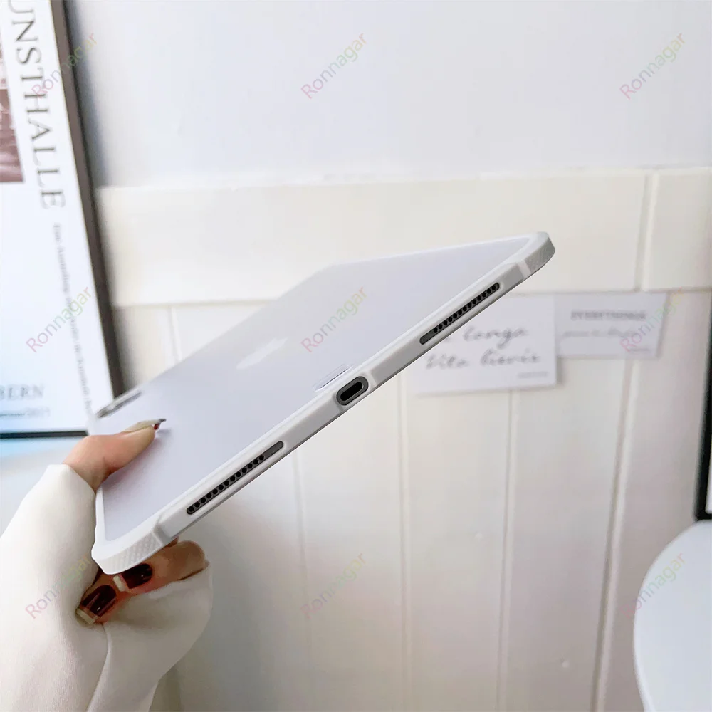 Funda Case for Apple iPad 10 9 Inch 2022 PC Stand Cover For iPad 9.7 10.2 10 9 Air 5 4 Air3 2021 Mini 6 Pro 11 Transparent Cover