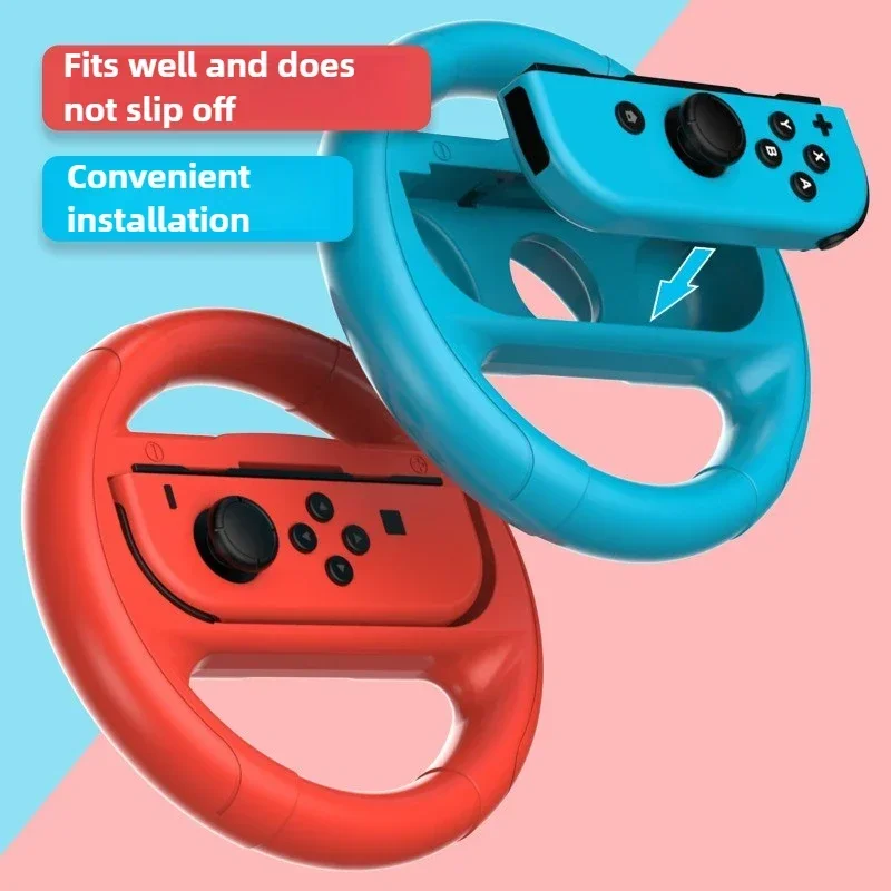لنينتندو سويتش Oled قبضة عجلة القيادة ل Joy-con عصا التحكم مقبض سباق ألعاب التحكم الملحقات الطرفية