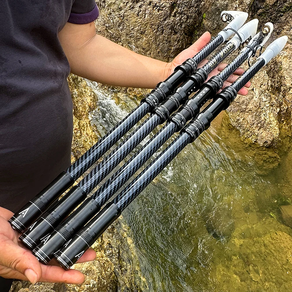 Caña telescópica surf GHOTDA – Carbono para spinning y carpa