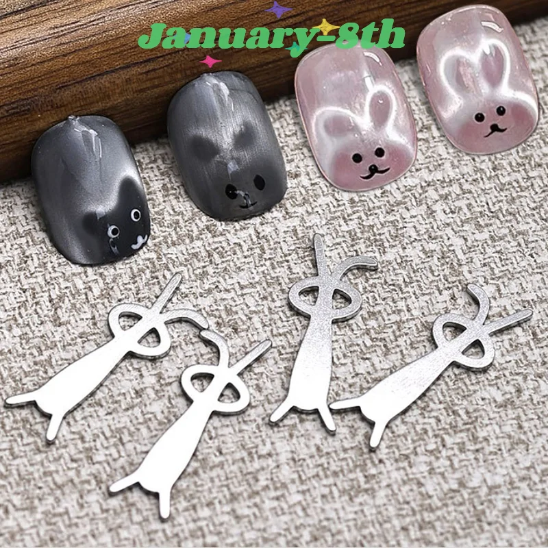 Love Cat Eye Magnetic Stick Nail Art Tools Small Iron Piece Magnet Stick Create Bunny Pattern Magnetic Polish Effects Nail