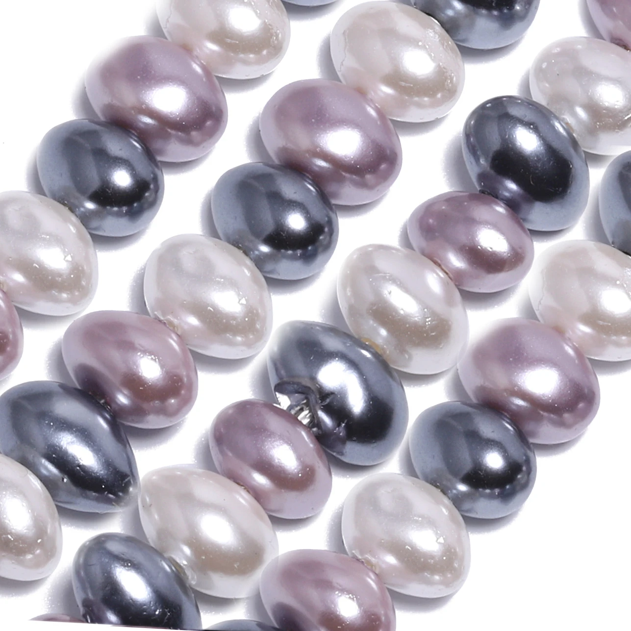 6x8mm irregular Imitation Pearls Beads Egg Shape Glass Pearl Loose Beads Craft For Fashion Jewelry Making DIY Necklace Bracelet