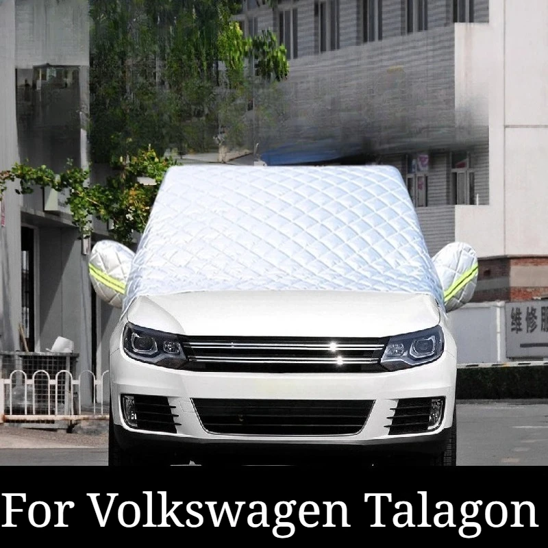Front Windshield Antifreeze Half Cover for Volkswagen Talagon - Winter Snow & Frost Protection