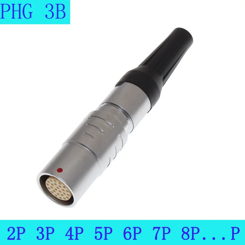 PHG 3B  Free Female Socket  2 3 4 5 6 7 8 9 10 12 14 16 18 20 22 24 Pin Female PHG Camera In-Line Socket Push-pull Connector