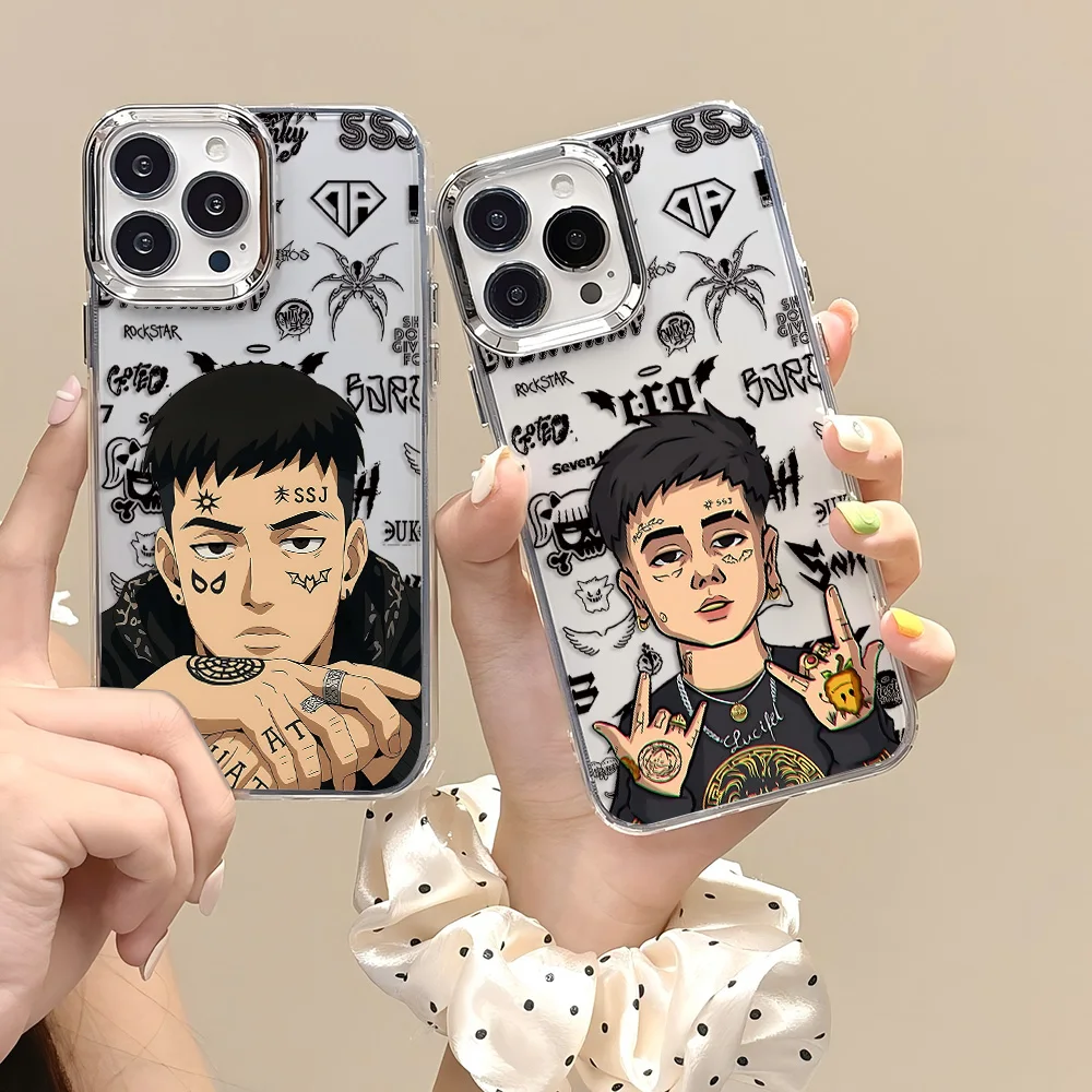 Funda de teléfono Singer b-barderos CRO DUKI para Samsung Galaxy S25 S24 S23 S22 S21 S20 Note20 FE Ultra Edge Plus 4G 5G, funda suave