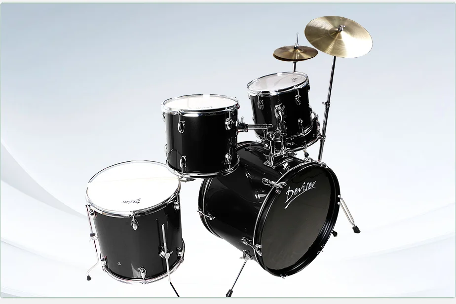 Professional Complete Drum Kit Musical Instrument With Accessories For Stage Performance Show