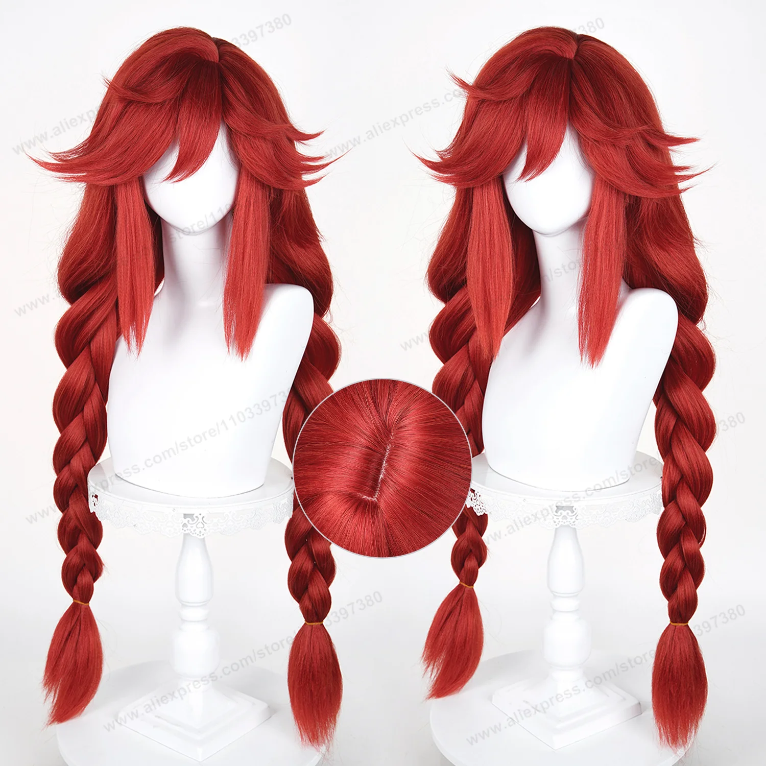 Riyo Reaper Li Glaze Cosplay Wig 95cm Long WomenHair  Anime Cosplay Wig Halloween Heat Resistant Puffy Yaki Synthetic Wigs image 2