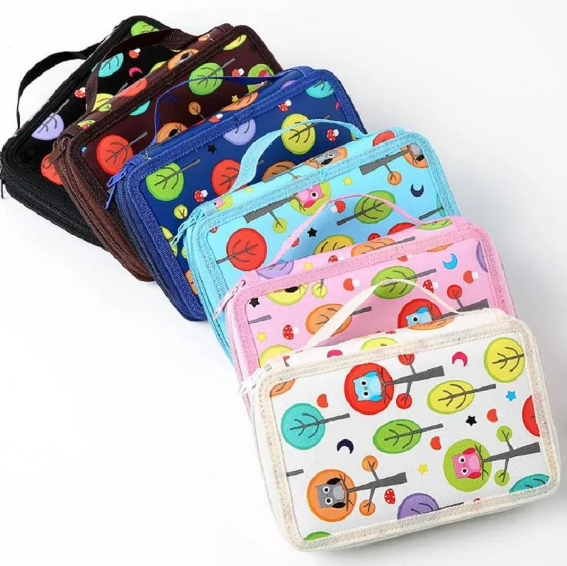 

Newest Kawaii Pencil Case Kids 32/52/72 Slots Big Capacity estojo escolar School Pencil Bag Potlood Tas Estuches Stationery Box