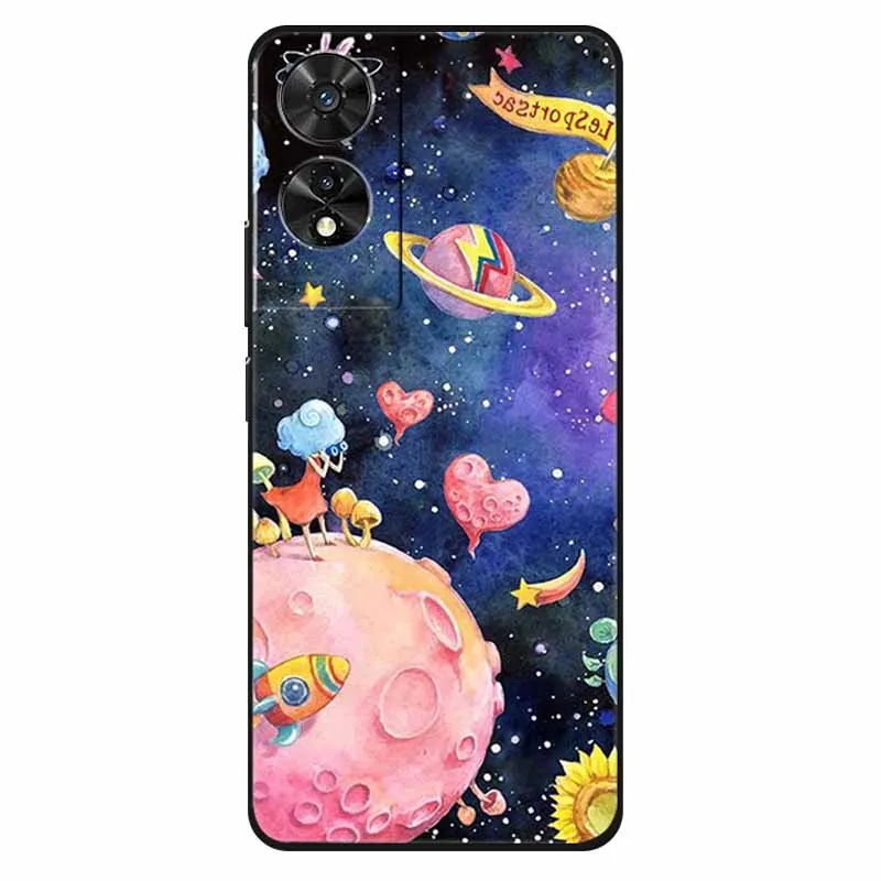 For TCL 505 Case Silicone Fashion Protective TPU Soft Funda for TCL 505 Phone Cover Animal Bumper for TCL505 Coque Shell Cute