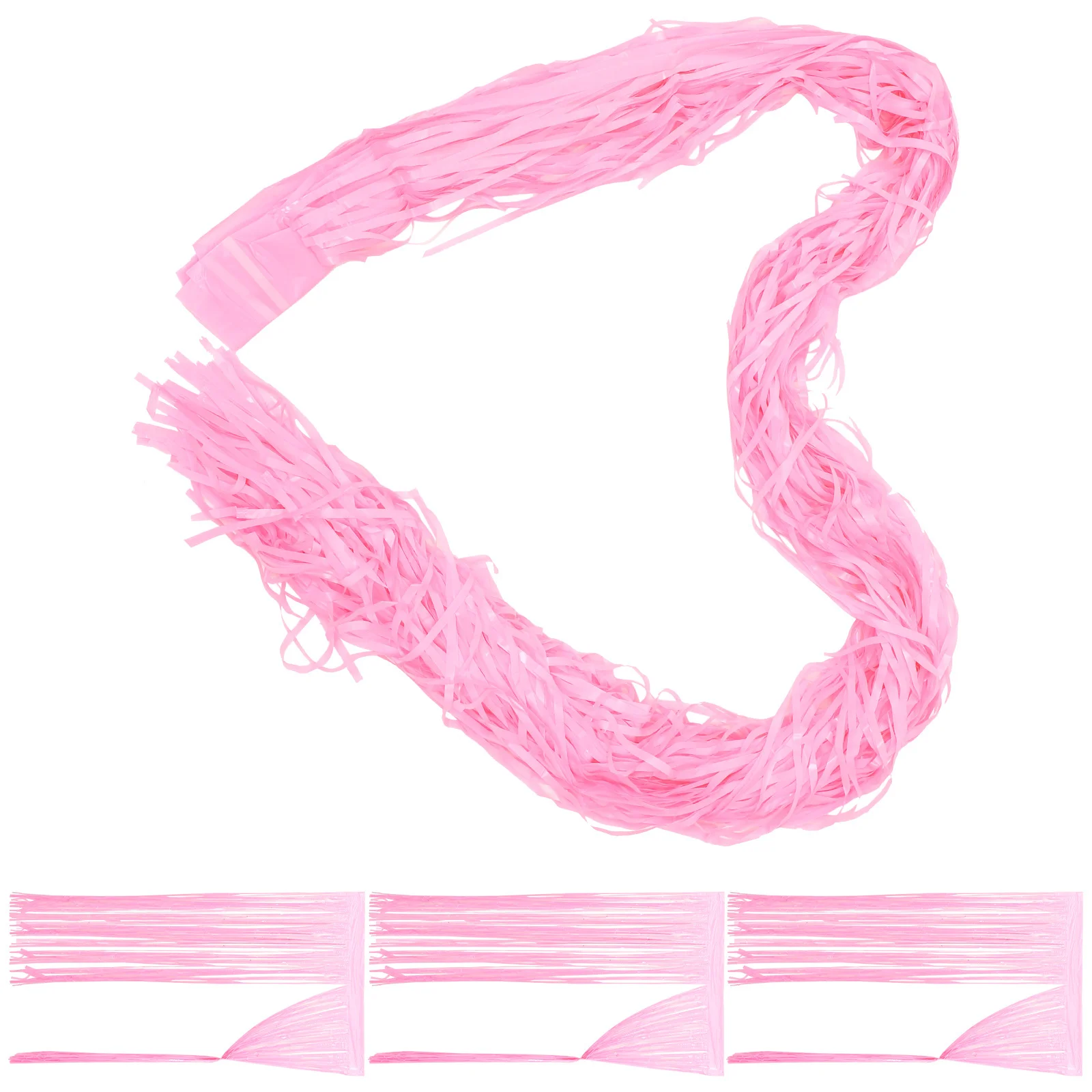 

4Pcs Foil Fringe Curtain Plastic Party Decoration Streamer Backdrop Birthday Supplies Fringe Backdrop Foil Curtain