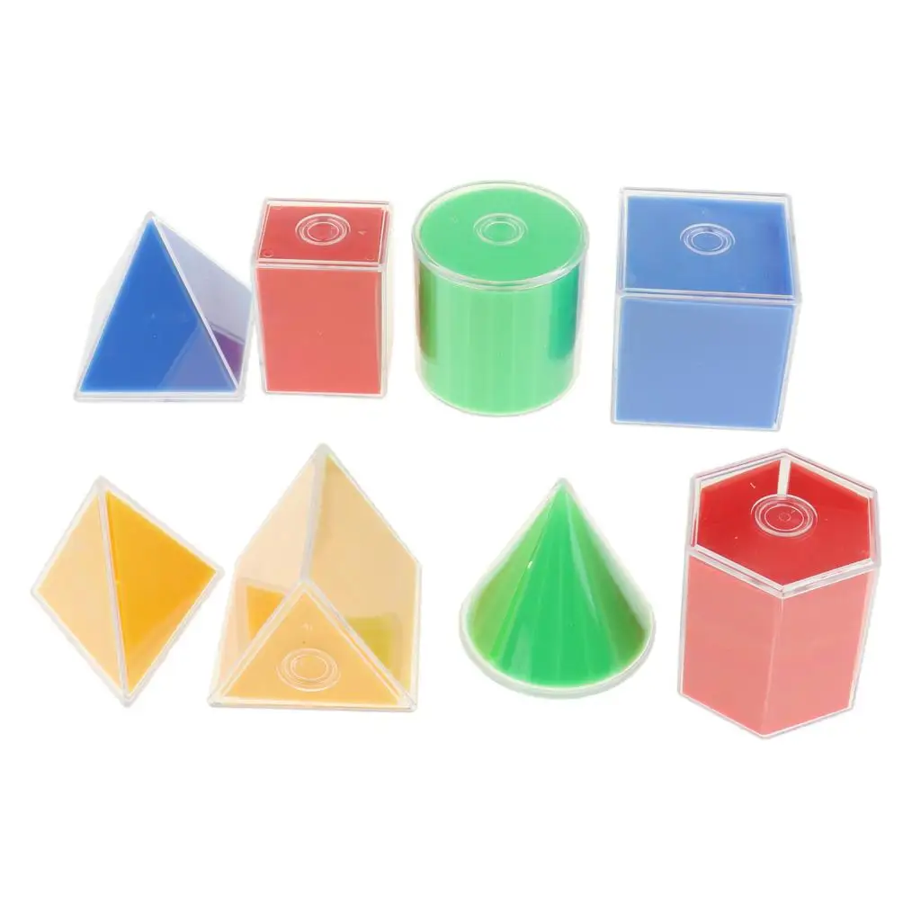 3D geometrische Feststoffe Demontage Geometrie Formen Kinder Mathe-Spielzeug