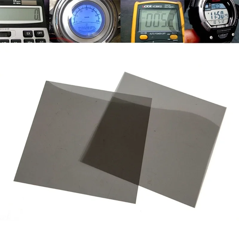 Polarized Film Sheets Polarizer Linear Polarizing Filter Film for Educational Physics Photography Lighting