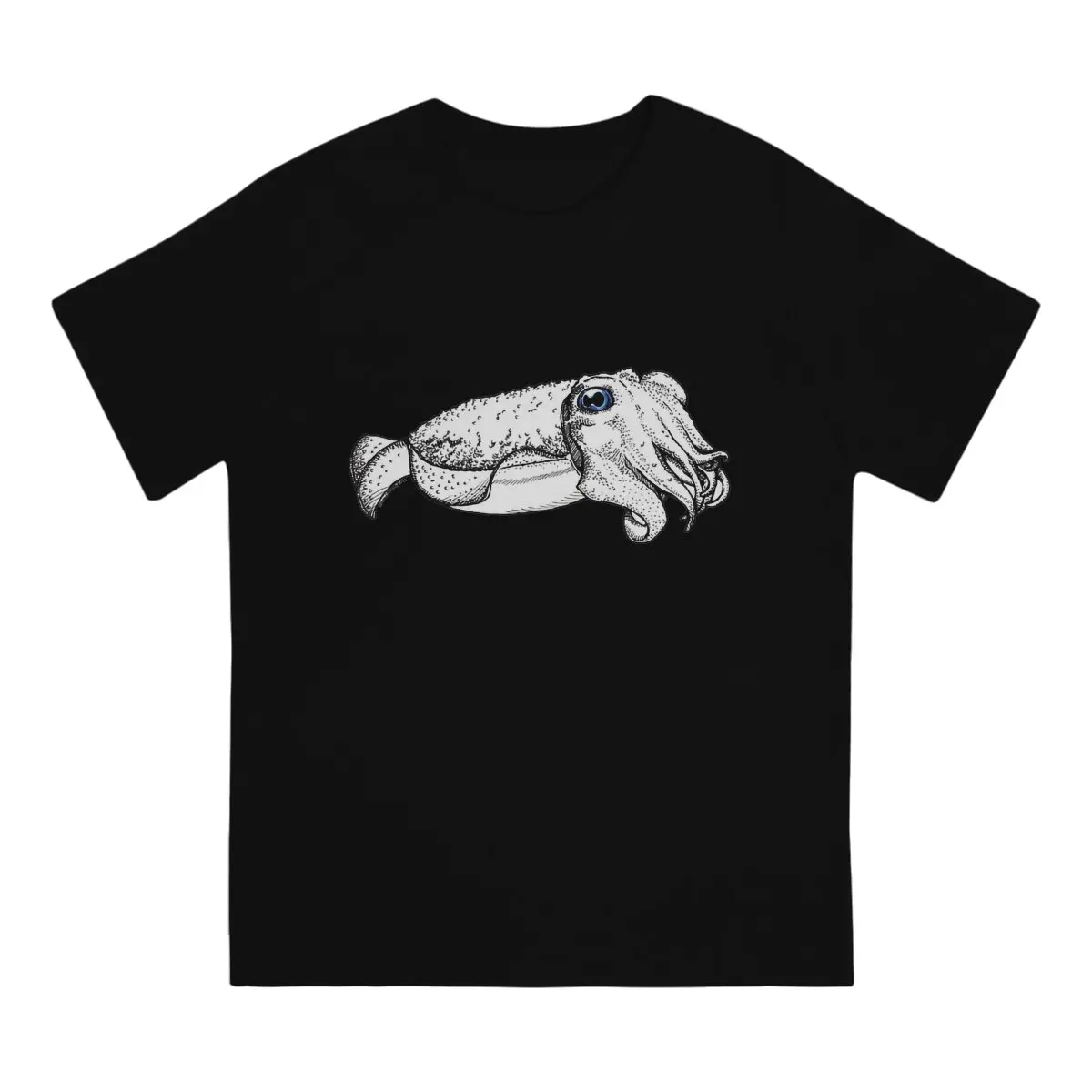 Men Friendly Cuttlefish T-Shirt Cool Style  Hipster Ofertas O Neck Graphic Tshirt