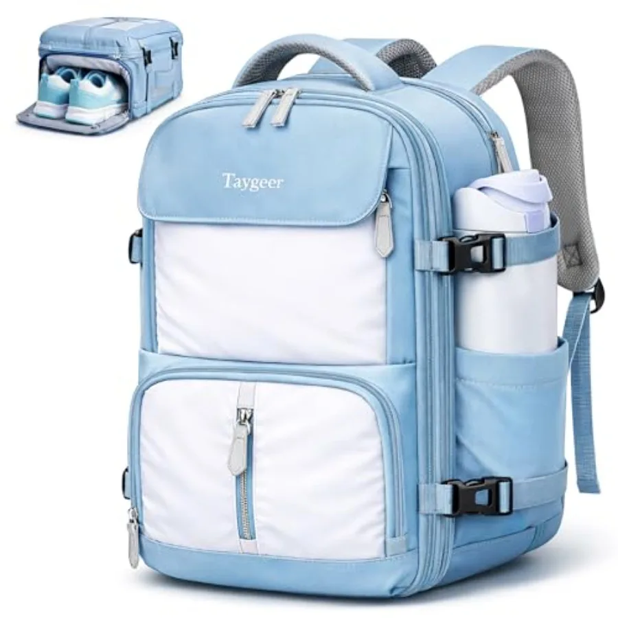 

Frontier Airlines Personal Item Bag Expandable 18x14x8 Inches Travel backpack with Hidden Shoe Compartment TSA Approved Persona