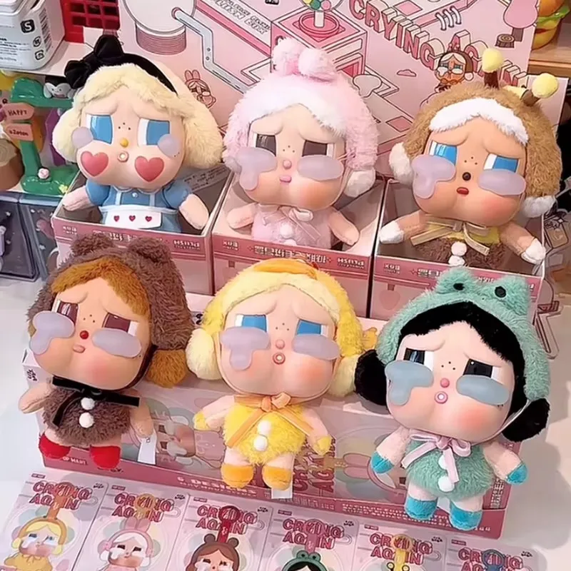 1:1High Quality New Arrives Crybaby Blind Box Crying Again Series Vinyl Doll Toy Animal Pendant Keychain Mystery Box Gift