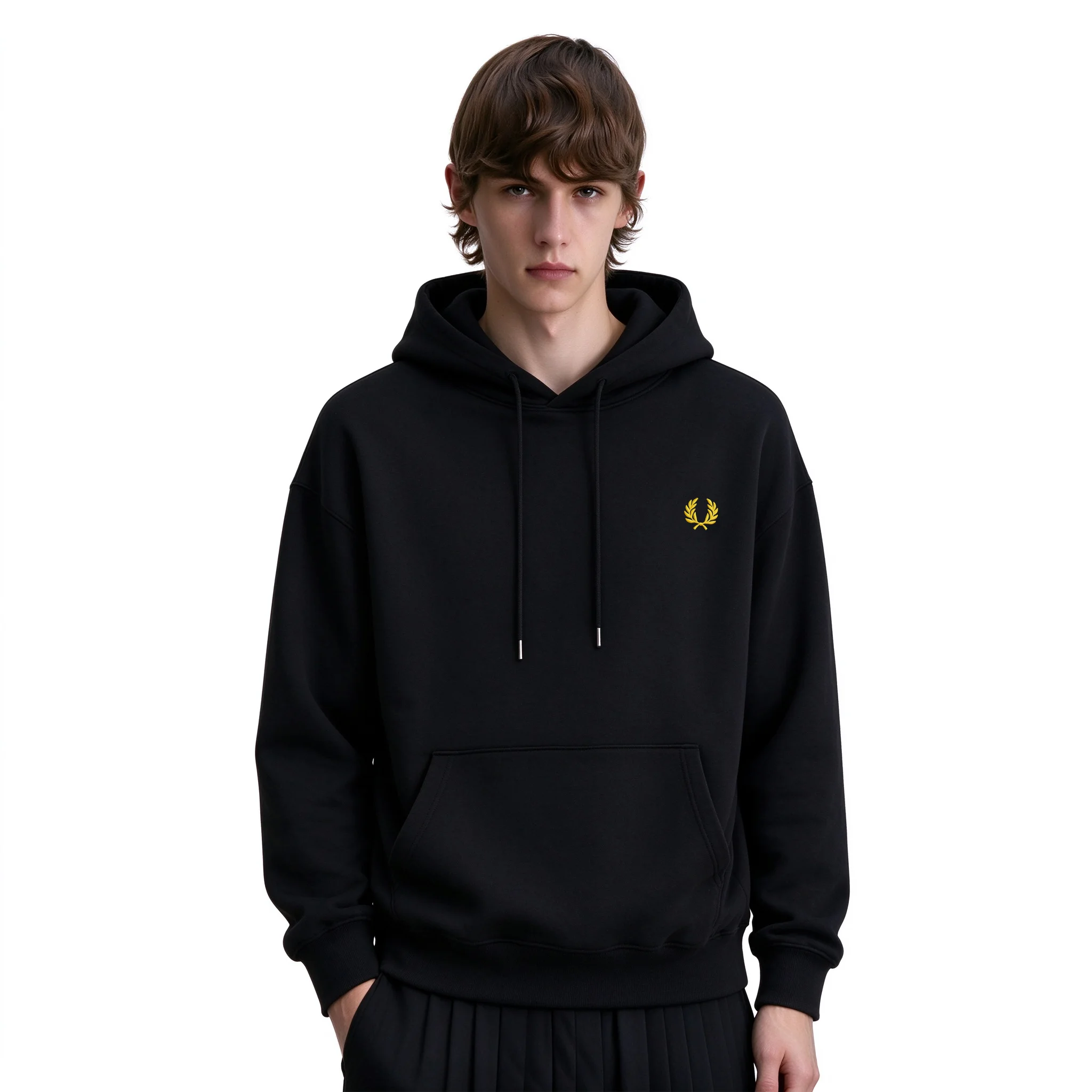 Fred Perry hooded hoodie business casual hoodie FP embroidered pure cotton hoodie light luxury street fashion jacket