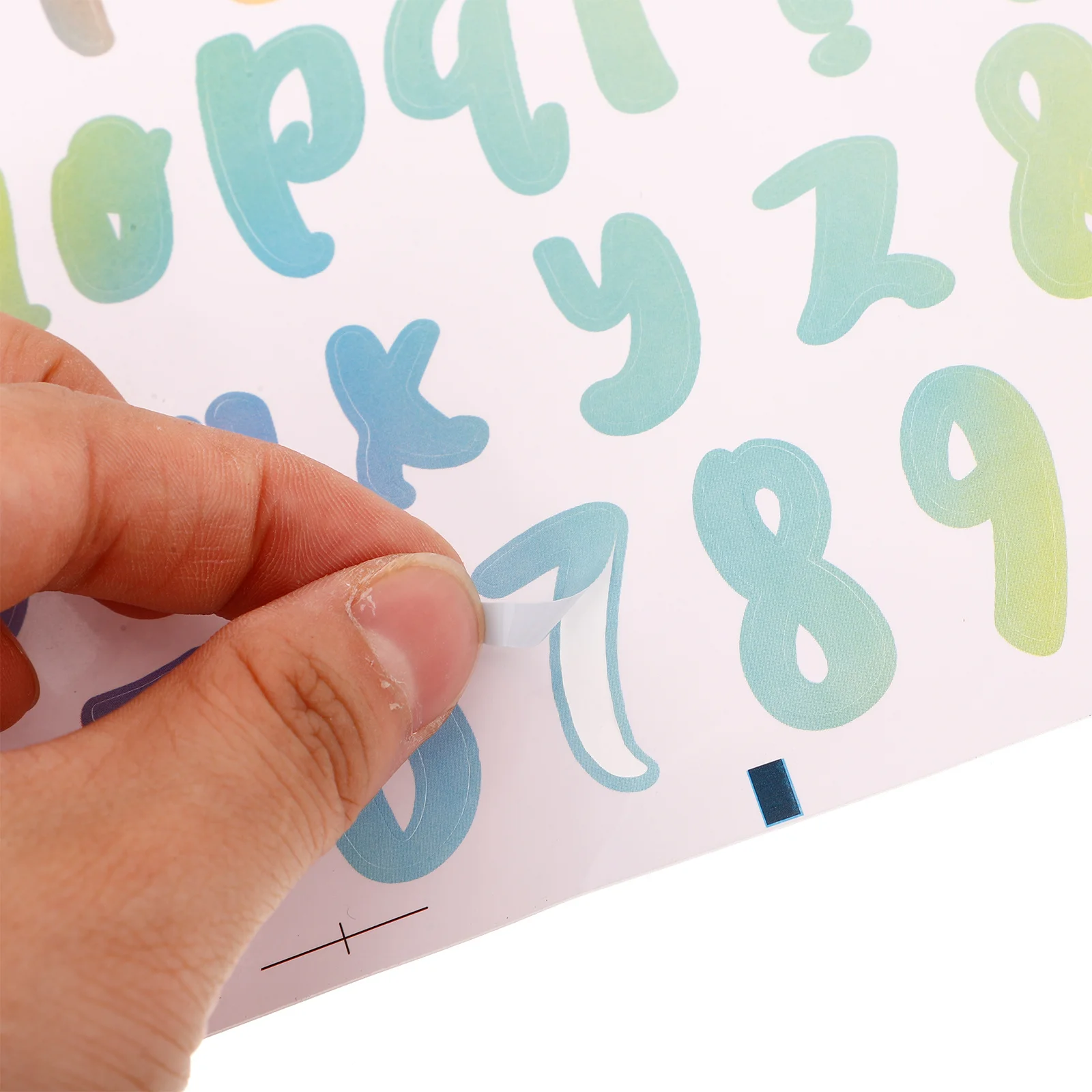 10 Sheets Waterproof Vinyl Letter Stickers Small Colorful Alphabet Number Decals for Mailbox Folder Notebook Decorations