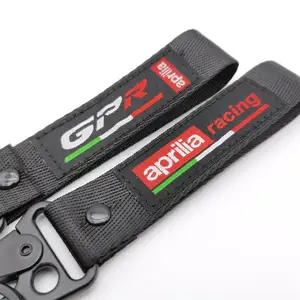 Poliéster bordado chaveiro para Aprilia Racing, chaveiro, pingente, saco de viagem, pendurado fivela, cordão, corrente, chaveiro 6 principais vendas chaveiro aprilia - №5