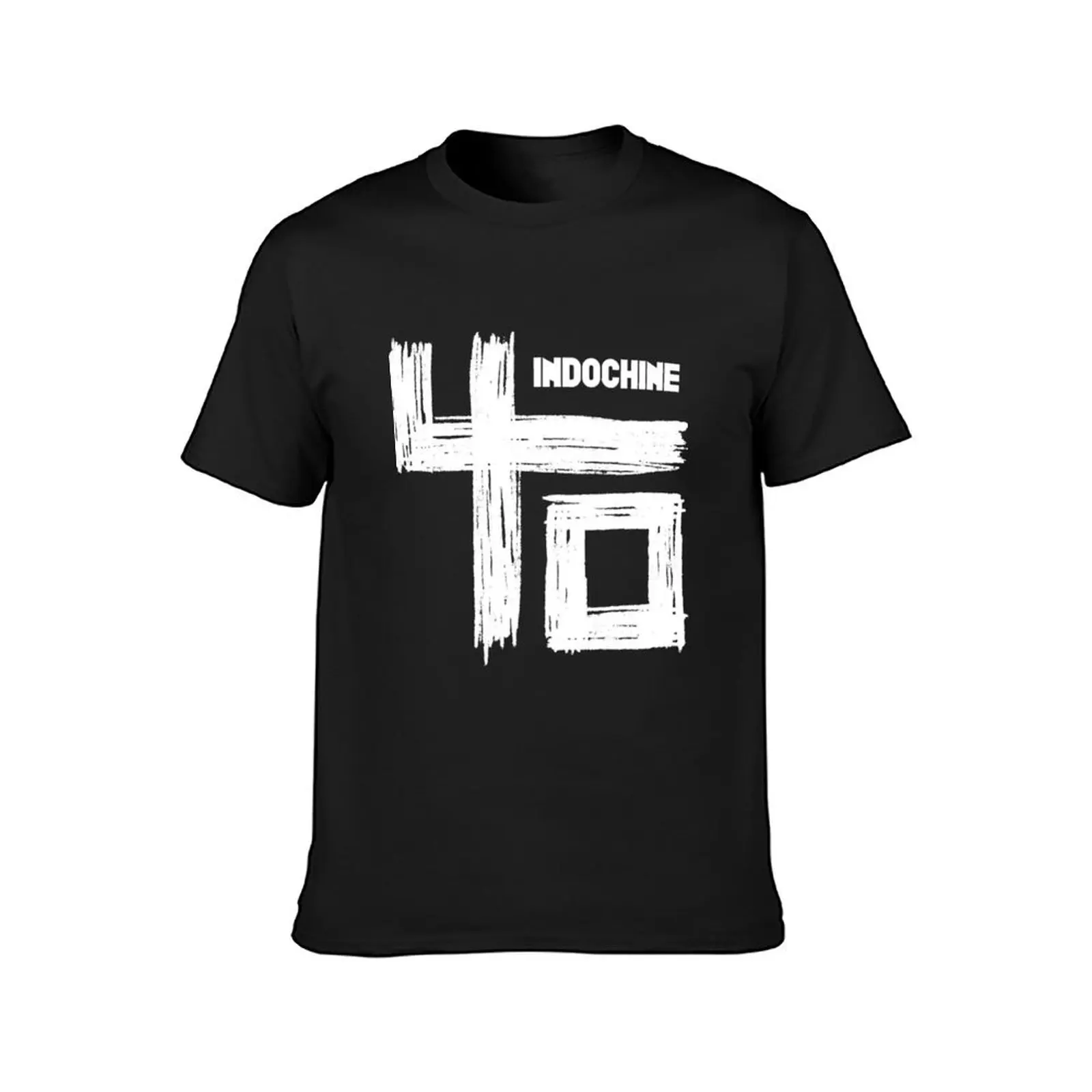 indochine 40 logo tour 2021 kakakatin T-Shirt for a boy sublime plain kawaii clothes mens white t shirts