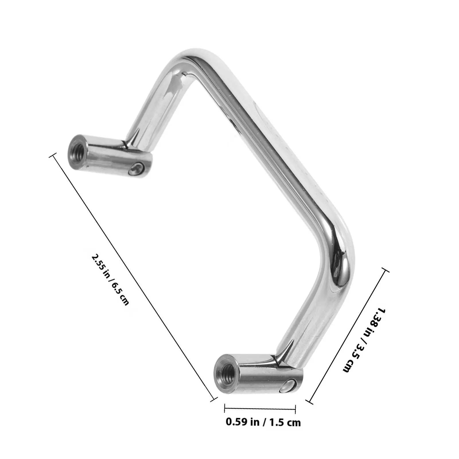 2Pcs Sleek Modern Cabinet Door Handle Stainless Steel Foldable Easy Install for Kitchen Cabinets Wardrobes Sliding Doors Garden