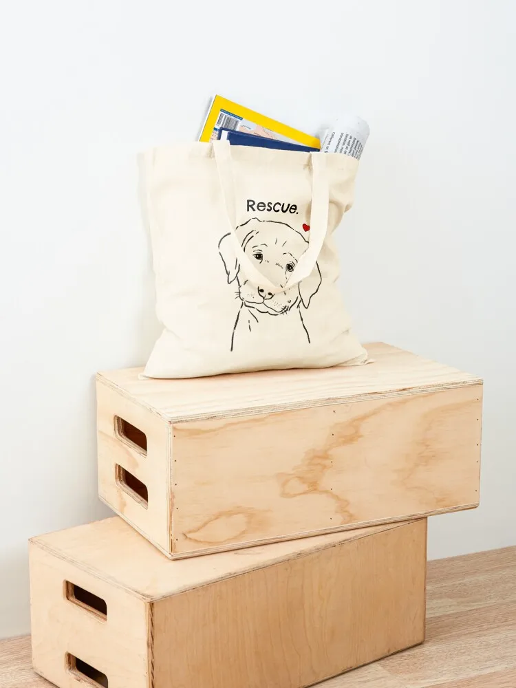 Rescue Lab, Rescue Dog, Dog Rescue, Lab Lover, Foster Dog, Adopt Don't Shop Tote Bag tote bag Canvas shoulder bag