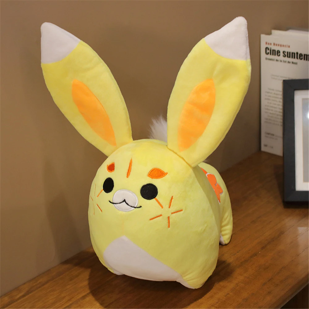 35cm Game Genshin Impact Yaoyao Laurel Rabbit Cosplay Cartoon Soft Plush Bun Doll Figure Kids Pendant Accessories