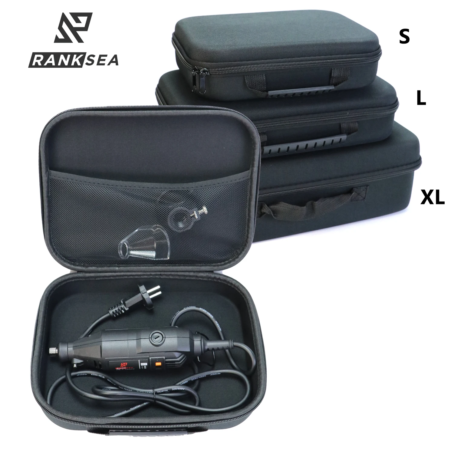 

1pc Large Capacity Oxford Cloth Tool Bag - Shockproof, Waterproof, and Portable Carry Case for Electric Drills and Hardware
