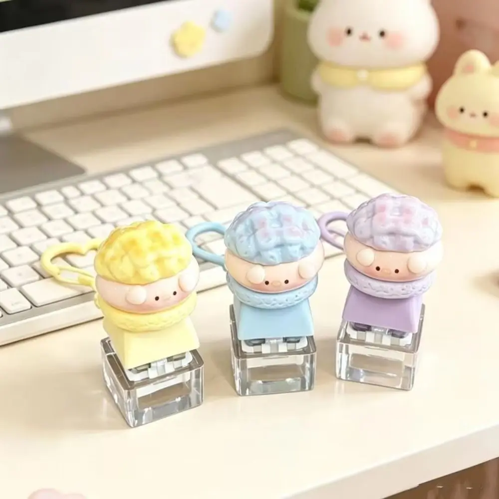 Click Button Fingertip Button Keychain ABS Keyboard Switche Mechanical Switch Keychain Trinket Funny Keyboard Key Cap Pendant