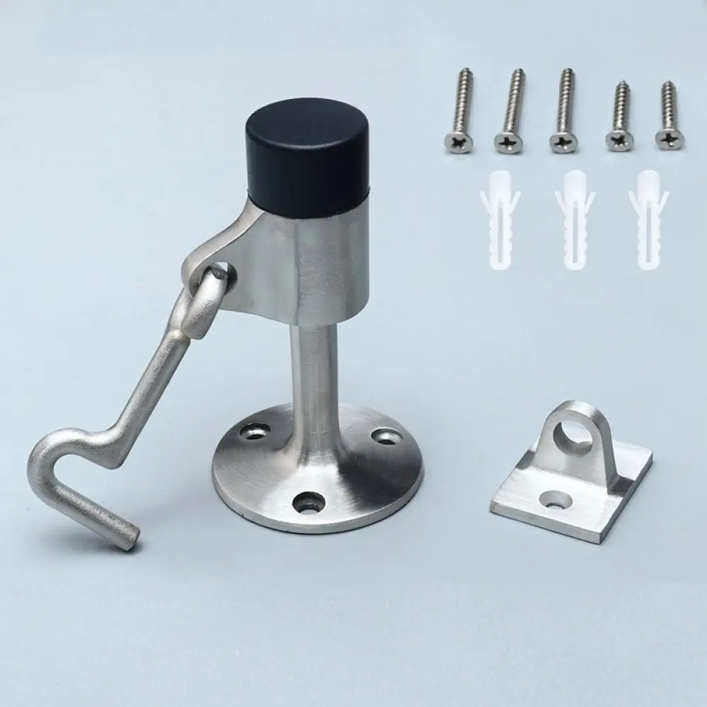 Stainless Steel 304 Door Hook Windproof Catch For Marine Cabin Gate Home Security Hardware Buffer Latch Stopper Device