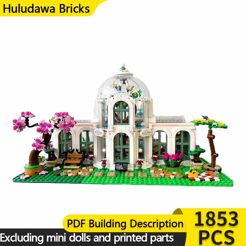 City Street View Model MOC Building Flower And Botanical Garden Park Modular Technology Gift Holiday Assemble Children Toys Suit