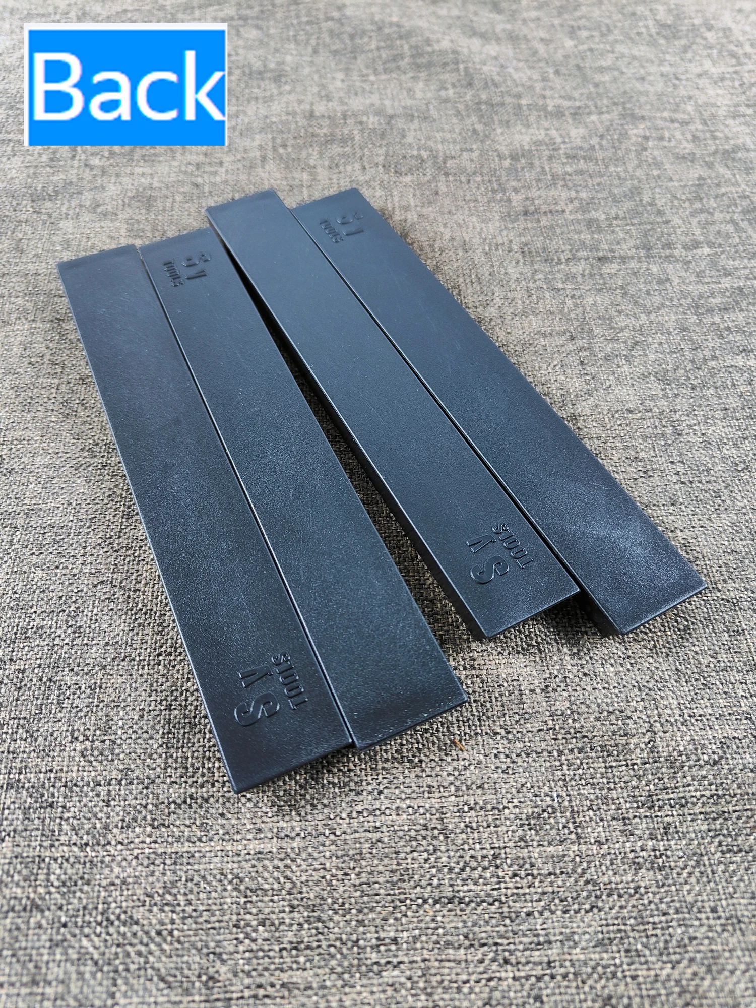 Hard ABS Plastic Base Blanks for Apex Whetstone, Sharpening Stone Holder, 150x20mm, 4Pcs