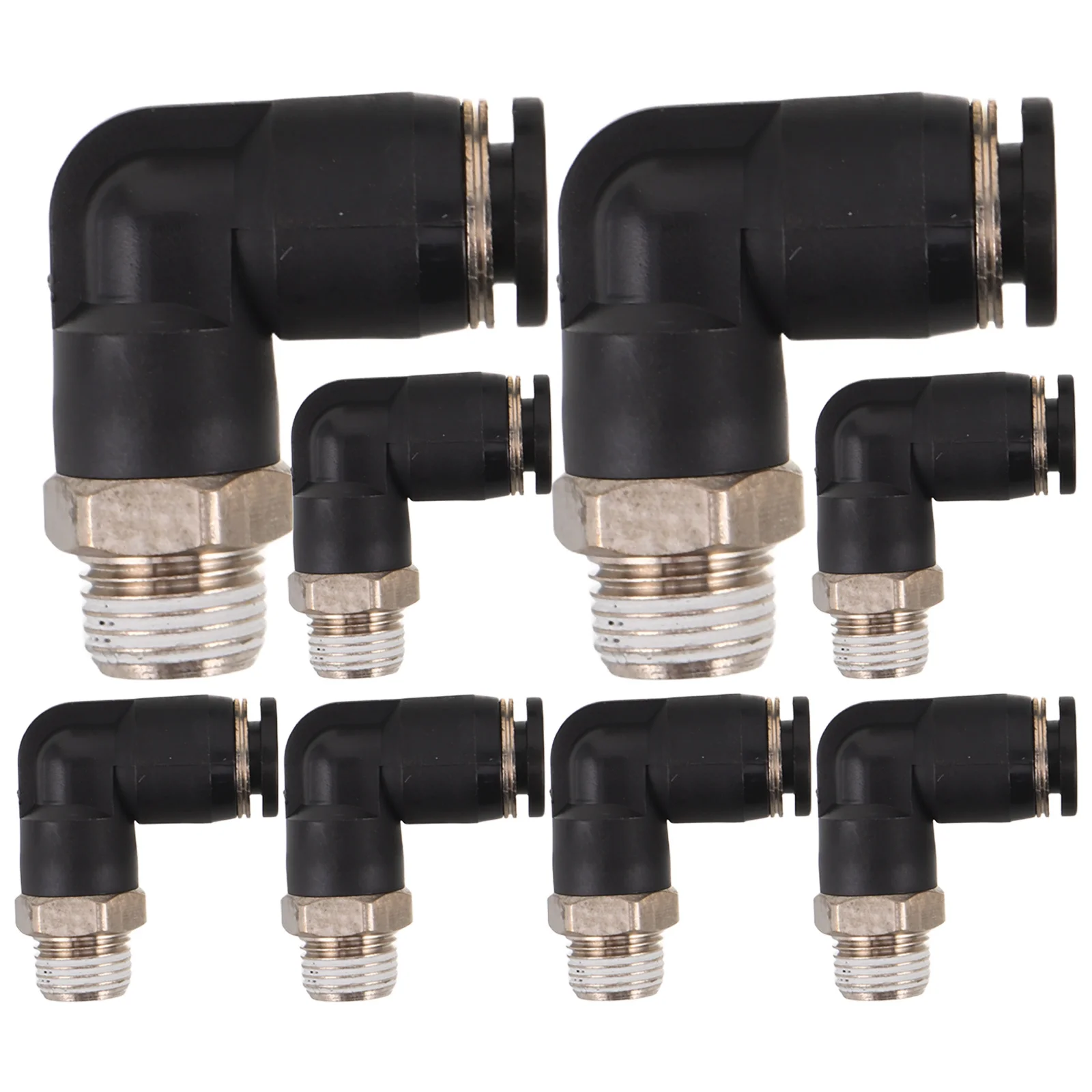 

8mm Pneumatic Quick Connector Heavy Duty Stainless Steel Air Fitting for Compressor Line Fast Installation and Industrial