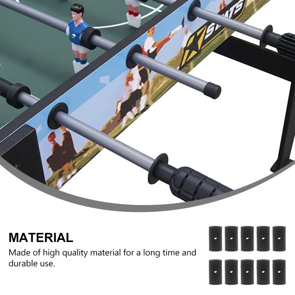 

12 Pcs Football Table Locator Bearing Foosball Replacement Parts Eco-friendly Plastic Hand Grip Rubber Bumpers