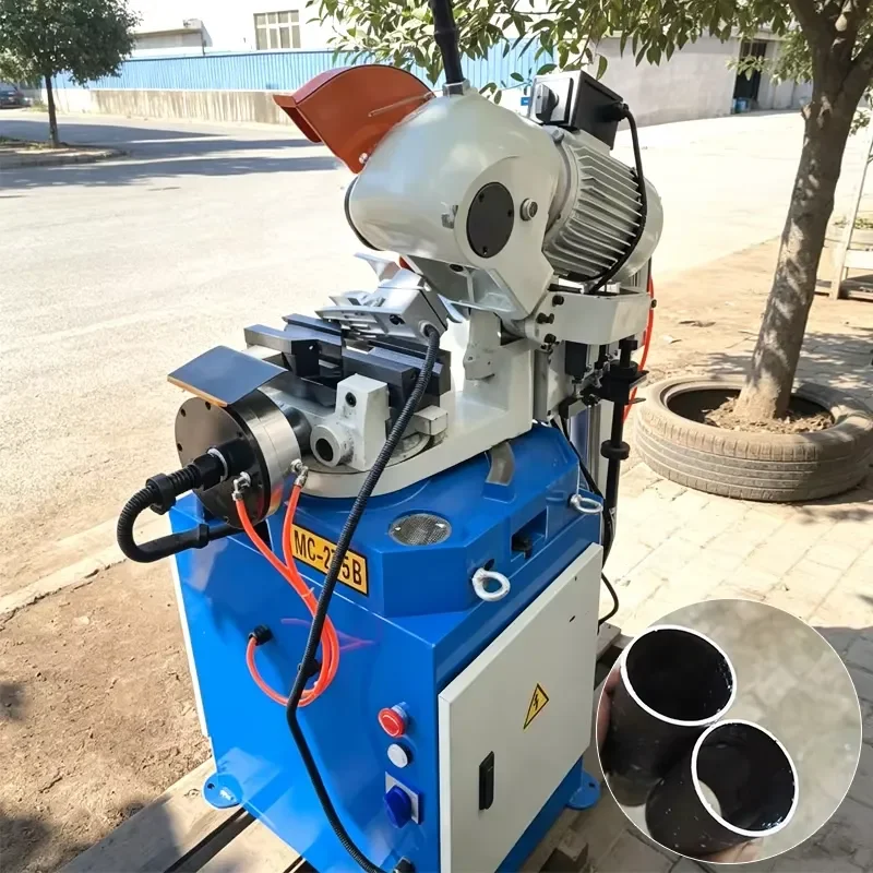 CE Certification High Efficiency 45/90 Degree Automatic Stainless Steel Pipe Cutting Machine Metal Cold Saw Pipe Cutting