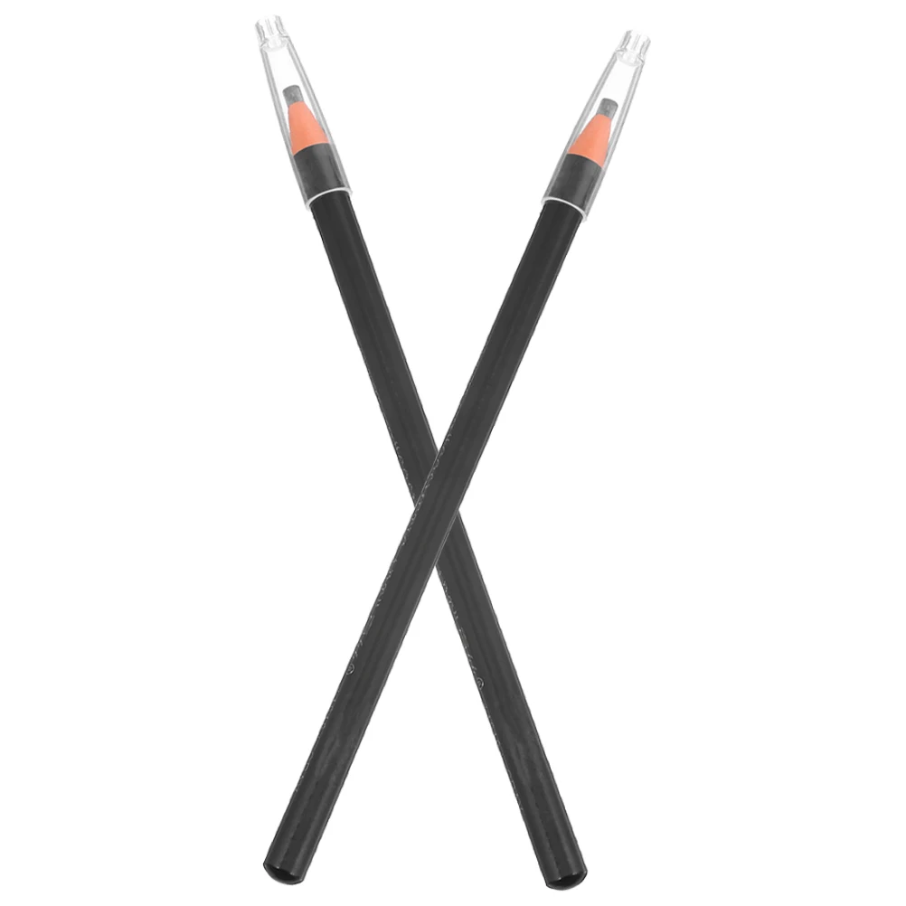 

2Pcs Waterproof Sweatproof Eyebrow Pencil Long Lasting Smudge Proof Peeloff Design 3D Effect Durable Material Eyeliner Brush