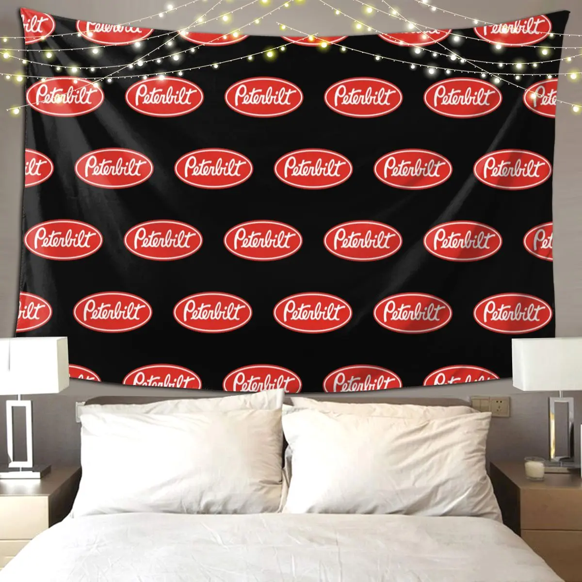 

Гобелен с логотипом Peterbilt Truck Racing, забавный настенный эстетический домашний декор, гобелены для гостиной, спальни, комнаты в общежитии