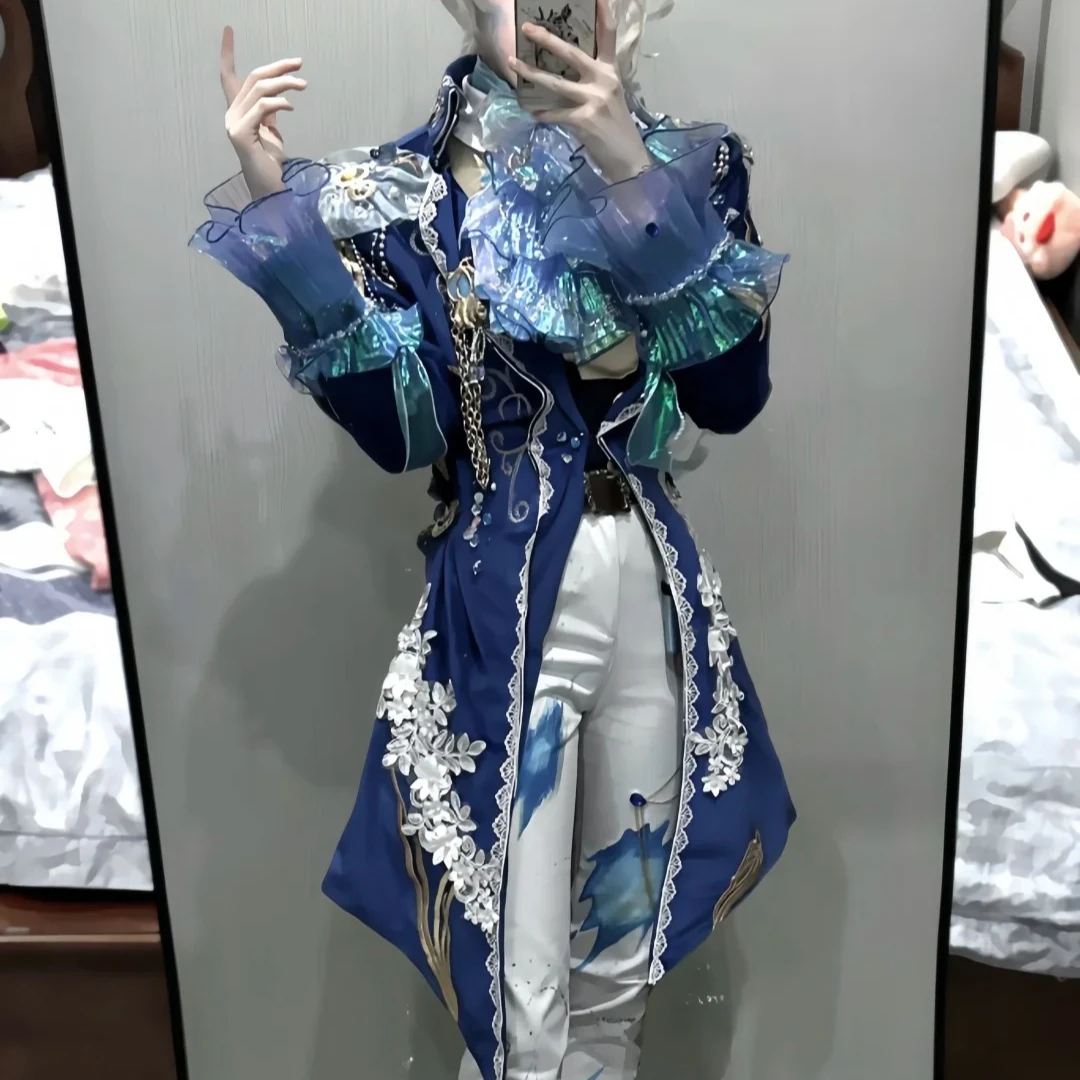 لعبة الهوية الخامس فريدريك كريبورغ تأثيري حلي مجموعة الملحن كوس شبح الشراع جديد الجلد تأثيري الملابس مجموعة الرجال الكبار الملابس