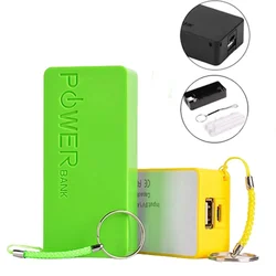 2 * 18650 Power Bank 5V 1A Portable USB Battery Charger Case Mini Kit Storage DIY Box For Mobile Phone MP3 Electronic Charging