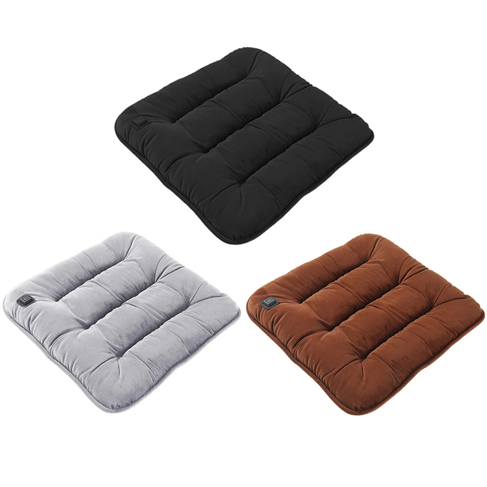 Graphene Heated Seat Pad USB Power Electric Heated Seat Cushion 3 Levels Heating Seat Cushion for Park Stadium Car Travel