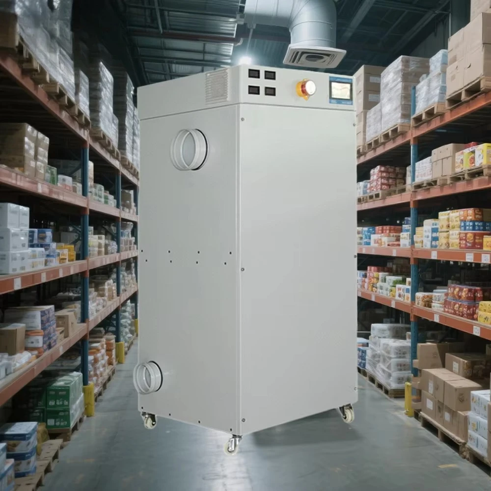 Industrial air dehumidifier with silicone rotor for factories, a new type of dehumidifier power supply