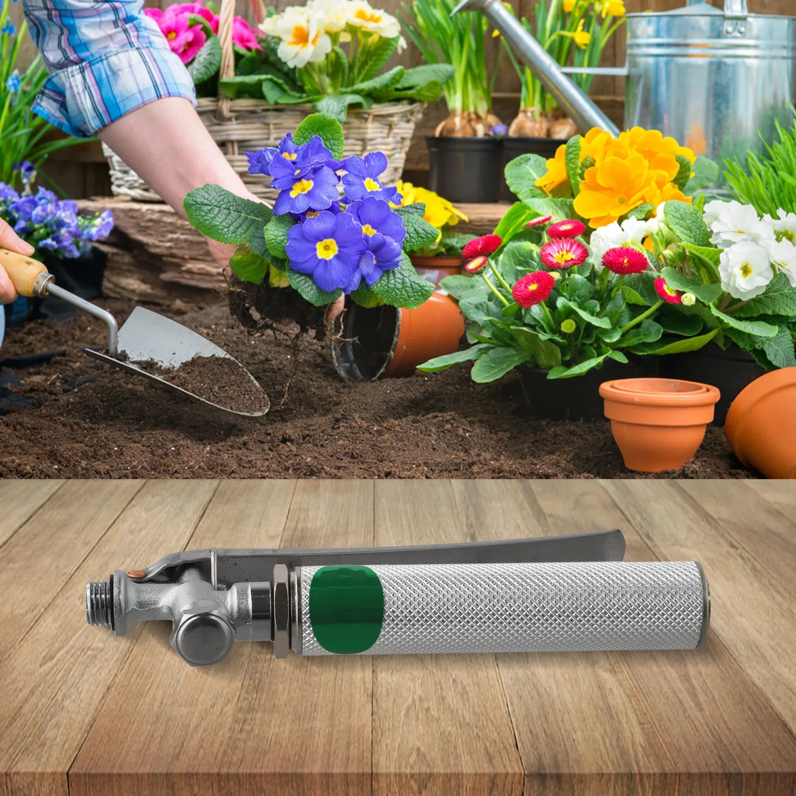 

Рукоятка-курок из нержавеющей стали для систем распыления высокого давления, используемых в сельском хозяйстве, лесоводстве, животноводстве и аквакультуре