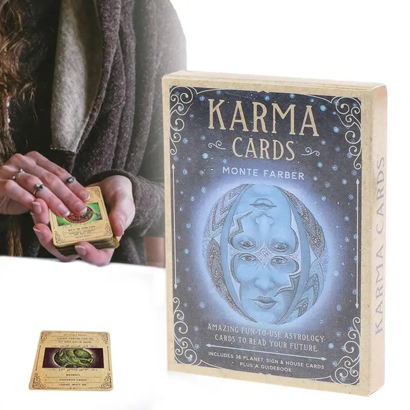 Latest Karma Cards Tarot Cards Fortune Guidance Telling Divination Deck Board Game Karma Oracle Cards Tarot Cards Toy Fortune