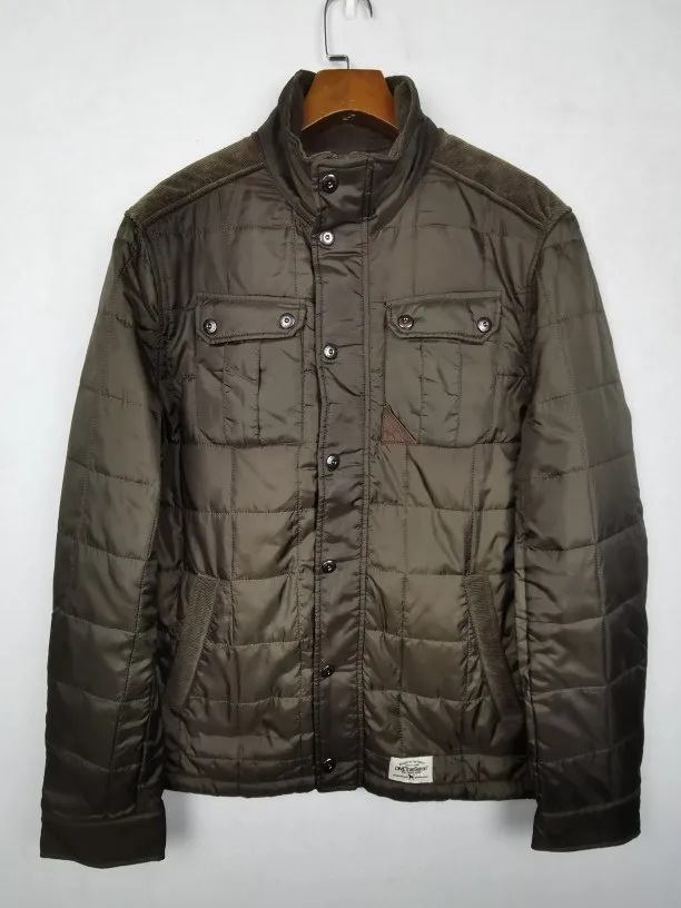 

Мужская повседневная куртка в стиле ретро с воротником, осенне-зимняя, хлопковая, рабочая, легкая, с множеством карманов, модная, городская, на молнии