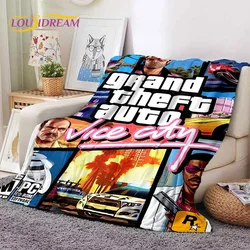 GTA Game Grand Theft Auto Gamer Soft Flannel Blanket for Beds Bedroom Sofa Picnic,Throw Blanket for Cover Outdoors Leisure Gift