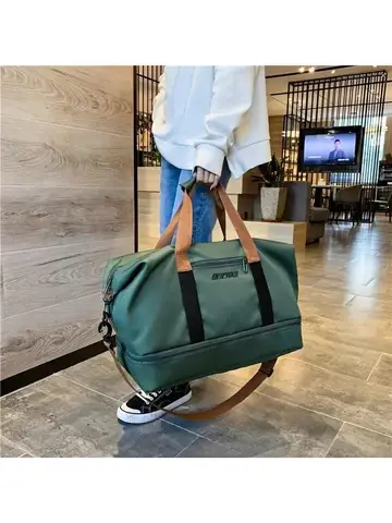 여행 가방 남성 여성 대용량 수하물 건식 습식 분리 스포츠 피트니스 가방 단거리 여행 패키지