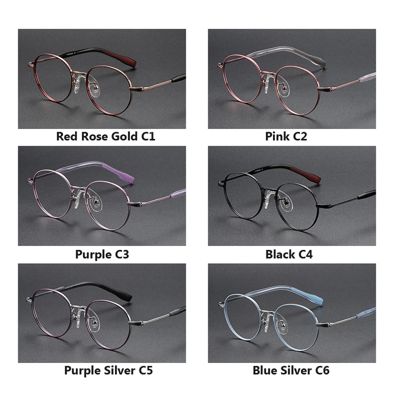 High Quality Round Kid Titannium Glasses Frame boy girl Children Optical Vintage myopia prescription Eyeglasses Brand Style - Image 5