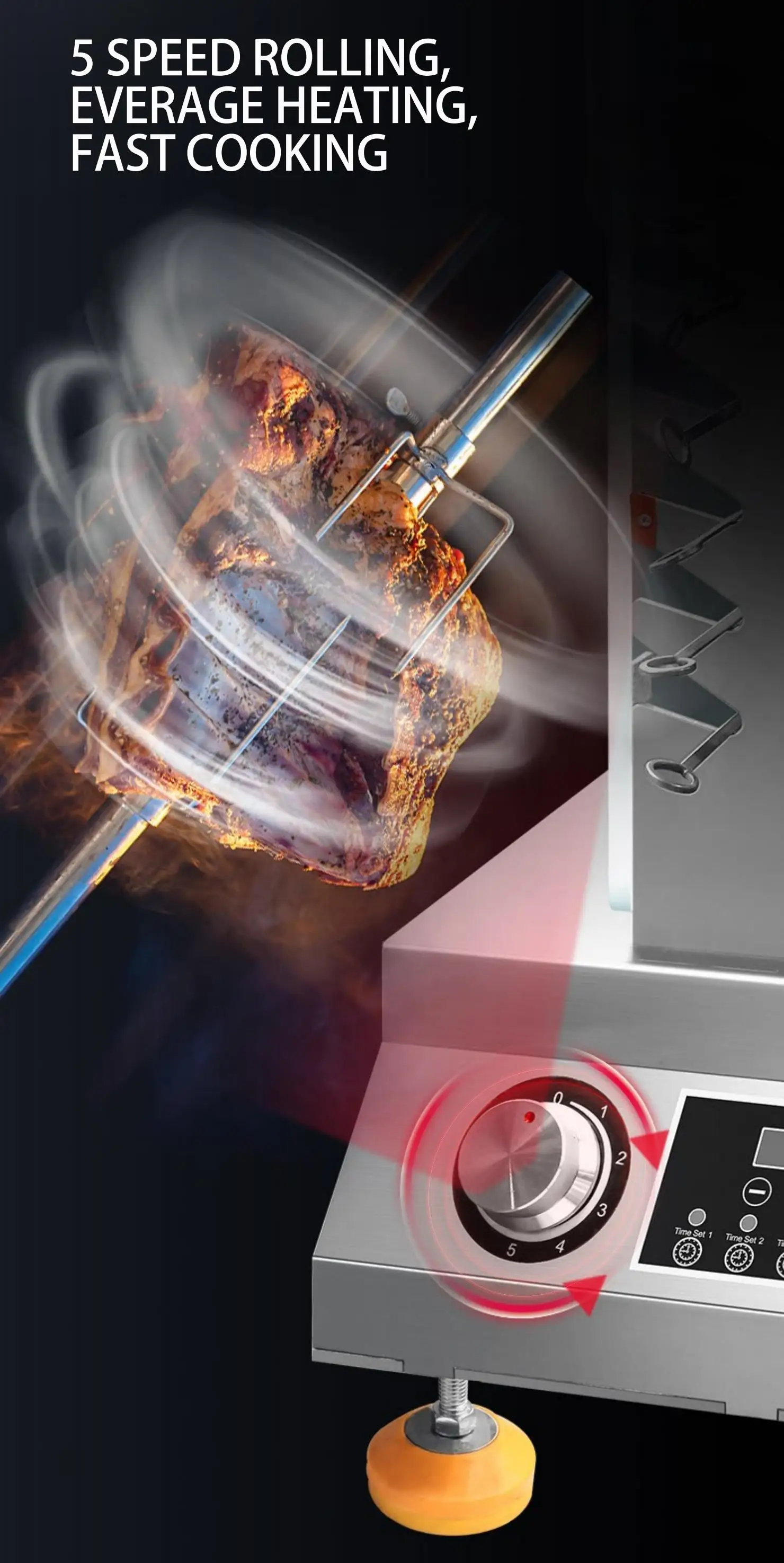 Direct Sales Smokeless Automatic Electric Barbecue Grill Commercial Intelligent Skewer Machine