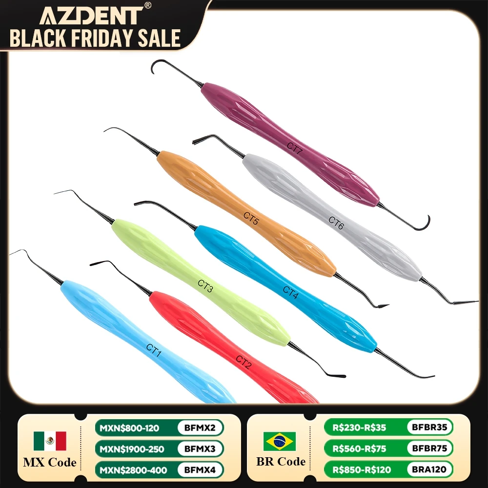 Dental Resin Filler Filled Restorative Instrument AZDENT Aesthetic Restoration Knife Sterilization Dentistry Tools Autoclavable